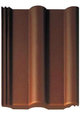 Классическая цементно-песчаная черепица Франкфуртская, цвет: Тёмно-коричневый