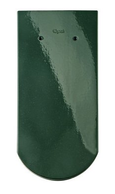 Классическая модель плоской керамической черепицы Опал, цвет: Зелёная ель