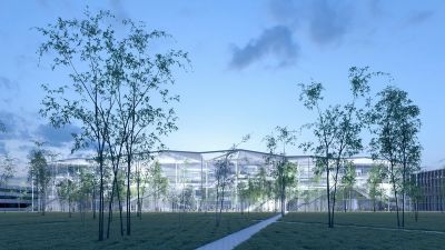 Учебный центр Политехнической школы на кампусе Париж-Сакле © Sou Fujimoto Architects, Nicolas Laisné Associés, Manal Rachdi Oxo Architectes, RSI-studio