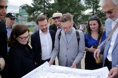 Авторы проекта концепции парка «Зарядье» побывали в Москве с визитом