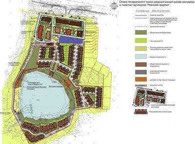 Генеральный план с поселком таунхаусов «Рижский квартал» © «Архитектуриум»