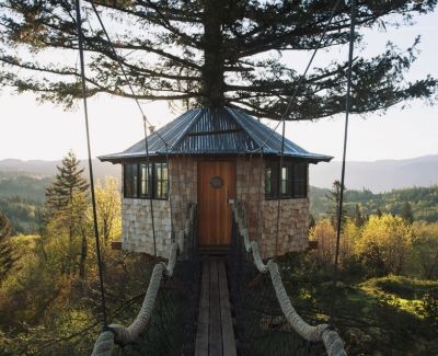 Проект на дереве от Фостера Хангтингтона – дом на основе шлакового конуса