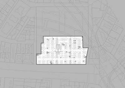 Проект для Новой национальной галереи и Музея Людвига в Будапешете. План подземной парковки © (designed by) Erick van Egeraat