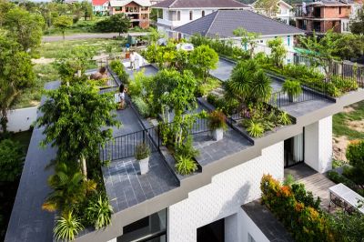 Озеленение крыш от студии Vo Trong Nghia в Нячанге во Вьетнаме