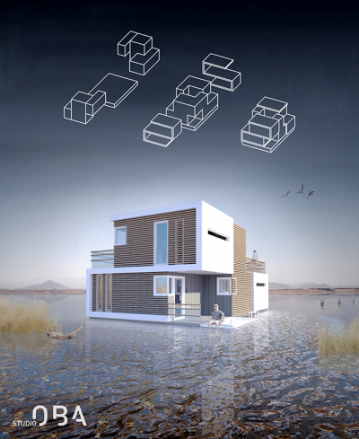 Плавающий дом специально спроектирован на случай развода