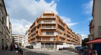 Возведен жилой пристрой над спортзалом от AAVP architecture в Париже, Франция